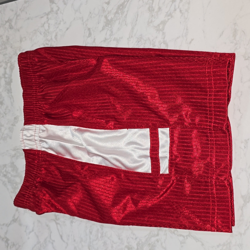 Nike Red and White Shorts Kids Size 5 - Picture 8 of 11